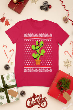 KIDS UGLY Christmas Cactus T-shirt | Festive Kids Christmas Ugly TEE|