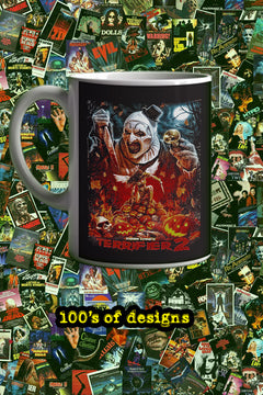 Horror Terrifier 2 11oz Mug | Terrifier 2 Horror Film Design Mug | Creepy Clown Mug
