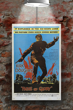 Paths of Glory Kirk Douglas Gloss Film Poster | Classic War Movie Memorabilia | Vintage Military Art Print for Film Buffs