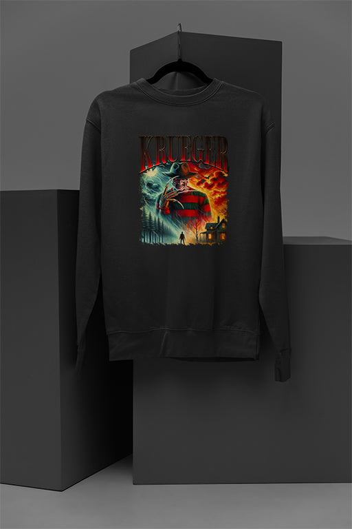 Horror | Freddy Krueger Nightmares Pullover | Cozy Slasher Sweatshirt | Spooky Halloween
