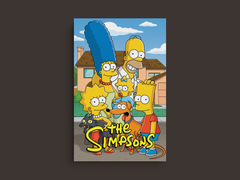 The Simpsons Canvas Print | Homer Simpson Wall Art for TV Show Fans - SEO optimized for Etsy and Shopify