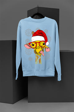 UGLY Goofy Giraffe in Santa Hat | Retro Christmas Ugly Design | Vintage 90