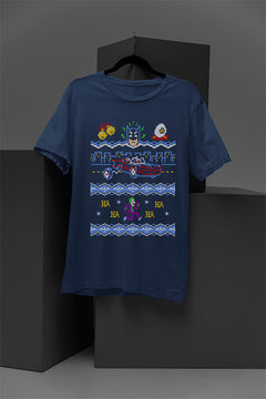 UGLY "Gotham Holiday Mashup" Batman | The Joker | Bat Mobile Christmas Tee