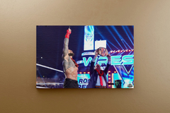 Wrestlemania 40 Canvas Print | Roman Reigns Tribal Chief Design | Wrestling Art Decor | WWE Fan Poster | Championship Gallery Print | Sports Memorabilia | Modern Wall Art Piece