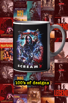 Halloween Scream 2 11oz Mug | Horror Film Poster Design | Halloween Decor | Movie Fan Gift