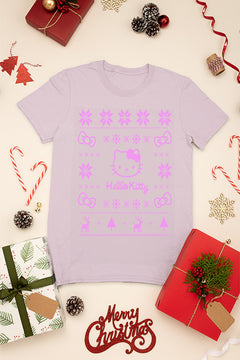 KIDS UGLY: Hello Kitty Retro Christmas | Cute Kittens | Kids Festive T-shirt