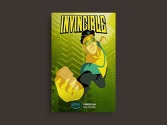 Invincible Canvas Print | Invincible TV Show | Custom Design | Lead Actor's Name