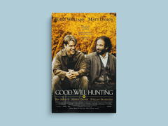 Good Will Hunting Canvas Print | Film Art Matt Damon Robin Williams | Movie Poster Design for Home Decor