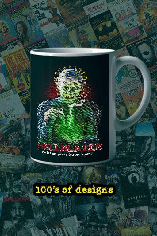 Horror Hellblazer Hellraiser 420 Design 11oz Mug | Hellblazer Horror Film 420 Hellraiser Mashup Mug