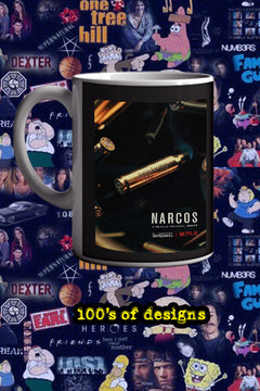 Narcos 11oz Mug | Narcos Poster Design | Featuring Lead Actor Name