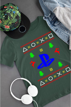 KIDS UGLY: Playstation Logo Christmas Riot | Classic Gaming | Kids Retro Style | Ugly