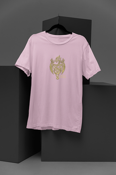 House of The Dragon Gold Three Dragon T-Shirt | Game of Thrones Inspired Graphic Tee | Three Dragon Emblem Shirt | Khaleesi Inspired Clothing | Dragon Symbol Tee