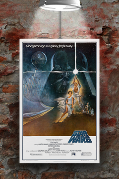 Star Wars A New Hope Poster | Luke Skywalker Wall Art | Film Memorabilia