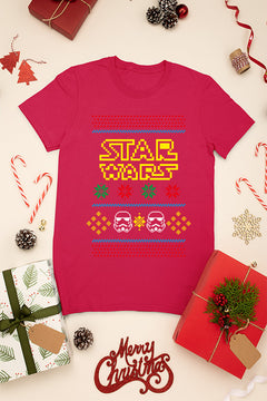 KIDS UGLY Galactic Christmas: Star Wars Logo & Storm Troopers | Retro Kids Style |