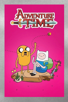 Adventure Time Premium Gloss Poster featuring Finn the Human | TV Show Design | Cartoon Network Merchandise | Adventure Time Fan Art.