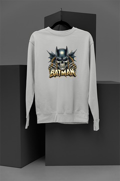 "Cool Batman Skull Sweatshirt | DC Inspired Sweatshirt | Edgy Batman Tattoo Design"