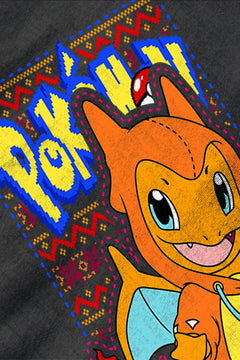 KIDS UGLY "Charmander Christmas Blast" T-shirt | Pokemon Charmander Holiday