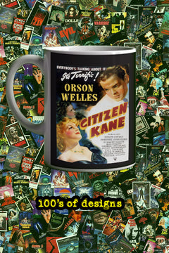 Citizen Kane 11oz Mug Poster Vintage Film Memorabilia Orson Welles Coffee Cup Collectible Art Hollywood Classic | Film Memorabilia | Citizen Kane Design