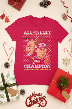 KIDS UGLY Vintage Karate Kid Miyagi Daniel All Valley Championship Logo T-shirt | Retro