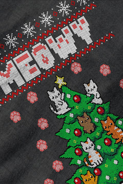 UGLY Meowy Christmas | Retro Ugly Design | Vintage Holiday Collection | Festive Feline Fashion