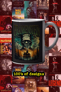 Halloween Frankenstein 11oz Mug | Horror Film Poster Design | Classic Monster Drinkware