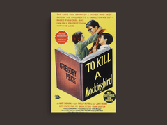 To Kill a Mockingbird Canvas Print | Classic Film Design | Gregory Peck Art Print