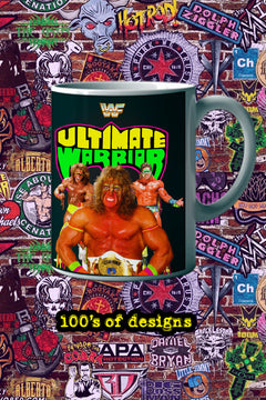 ULTIMATE WARRIOR 11oz Mug | Pro Wrestling | Collector's Item | Retro Design