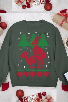 UGLY Twisted Tale of Two Deers Christmas Masting | Vintage Christmas | Nostalgic