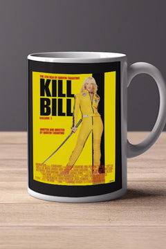 Kill Bill Vol 1 11oz Mug | Film Memorabilia Mug | Kill Bill Vol 1 Design Featuring Uma Thurman