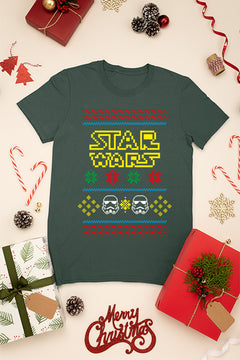 KIDS UGLY Galactic Christmas: Star Wars Logo & Storm Troopers | Retro Kids Style |
