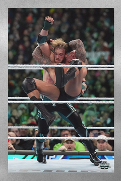 WWE Wrestlemania 40 Randy Orton RKO's Logan Paul Poster | Premium Gloss Print | Wrestling Fan Art | Wrestlemania 40 Collectible | Home Decor | Merchandise