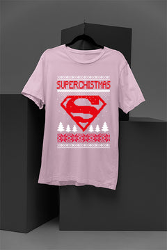 UGLY: Superman Superchristmas | Festive Comic Book Hero Shirt | Retro Christmas Style | Vintage