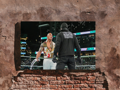 Wrestlemania 40 Premium Gloss Poster | The Rock Stares Down The Undertaker | Wrestlemania 40 Photo Print | WWE Wrestling Art Print | Sports Memorabilia Decor