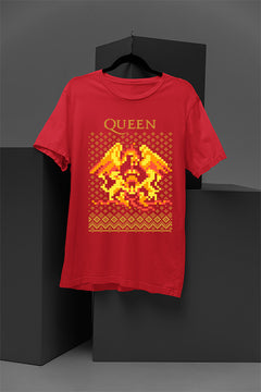 UGLY Retro Queen Band Logo Christmas T-Shirt | Vintage 70s Glam Rock | Bohemian