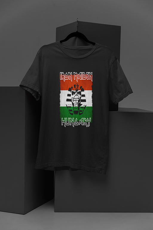 Iron Maiden Hungary | Band Tee | Vintage | Retro | Heavy Metal | Iron Maiden Tribute | 1980s | Rock Band Shirt | Eddie | Concert Merch | Music Fan | Metalhead Fashion