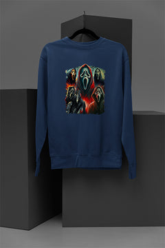 Horror Ghostface | Creepy Cozy Pullover | Scary Movie Sweatshirt | Spooky Warm Hoodie | Halloween