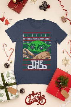 KIDS UGLY Galactic Groove Star Wars Baby Yoda The Child Christmas Tee | Kids Christmas