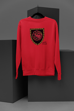 House of The Dragon Targaryen Sigil Sweatshirt | Game of Thrones Inspired Dragon Shirt | House of The Dragon Merch | Targaryen Symbol Pullover | Fantasy Dragon Apparel