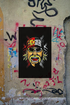 HULK HOGAN – Classic vs nWo 24x36 Inch Gloss Poster | Wrestling Icon Wall Art | Vintage WWF/WCW Tribute