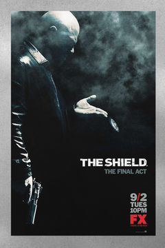 The Shield Michael Chiklis Gloss Poster Print | TV Show Collectible Memorabilia | Stylish The Shield Fan Art | Home Decor Gift for TV Series Fans