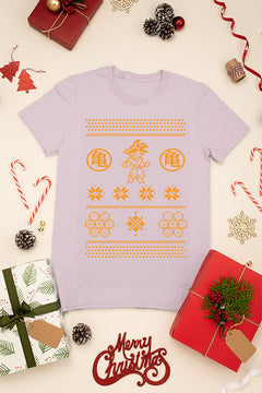 KIDS UGLY: Dragon Ball Goku Christmas Chaos | Kid's Ugly Sweater Shirt |