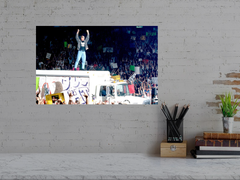 WWE Attitude Era Stone Cold On Beer Truck Raw Poster | Vintage WWE Attitude Era Image | Retro Wrestling Memorabilia | Wall Art Decor | Iconic WWE Stone Cold Moment