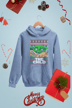 KIDS UGLY Galactic Groove Star Wars Baby Yoda The Child Christmas Hoodie | Kids