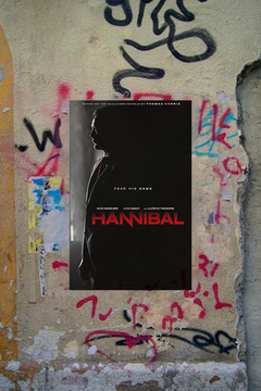 Hannibal Mads Mikkelsen Gloss Poster | TV Show Wall Art | Hannibal TV Series Design