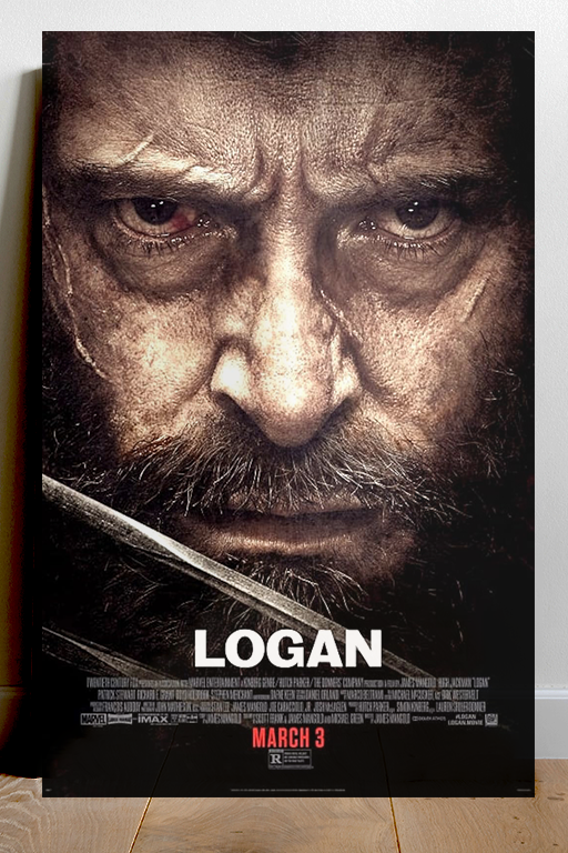 Logan Hugh Jackman Gloss Poster | X-Men Wolverine Film Art Print | Vintage Movie Memorabilia Wall Decor