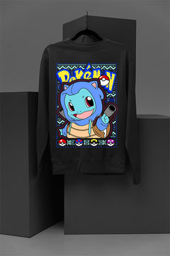 UGLY Christmas Squirtle Pokemon Sweatshirt | Festive Ugly Design | Retro Nostalg