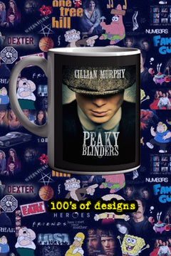 Peaky Blinders 11oz Mug featuring Cillian Murphy | Tommy Shelby-inspired Ceramic Cup for TV Show Fans | Vintage British Gangster Hype