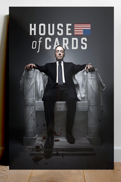 House of Cards Kevin Spacey Premium Gloss Poster | TV Show Design Frank Underwood Etsy Shopify Art Print