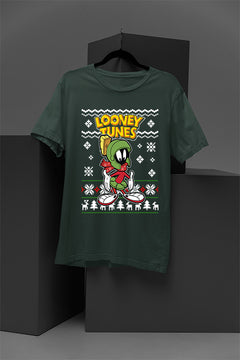 UGLY Marvin The Martian Christmas T-Shirt | Looney Tunes | Retro Sci-Fi | Space Age