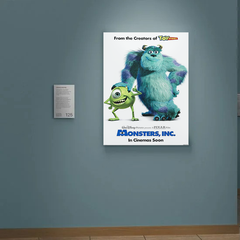 Monsters, Inc Canvas Print | Film | Monsters, Inc Design | Sulley & Mike Wazowski | Pixar Art